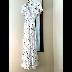 Maxi polka dot dress